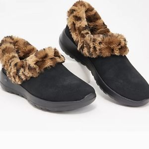 Skechers On-the-GO Joy Suede and Faux Fur Slip-Ons - Cozy Catch
